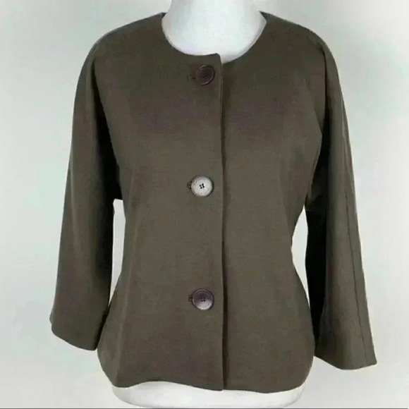 Adrienne Vittadini blazer size 4 Brown dolman - Picture 10 of 10